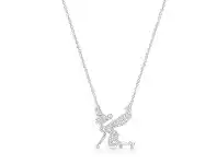 Bevilles Jewellery Disney Tinker Bell Pave Crystal Silhouette Necklace offer