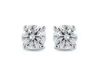 Bevilles Jewellery Tia 0.10ct Diamond Stud Earrings in 9ct White Gold offer