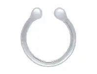 Bevilles Jewellery Sterling Silver Plain Nose Ring 8mm offer