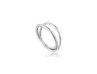Bevilles Jewellery Ania Haie Modern Double Wrap Ring - Silver - IT 18 / FR 58 offer