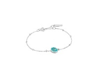 Bevilles Jewellery Ania Haie Turquoise Disc Bracelet - Silver offer