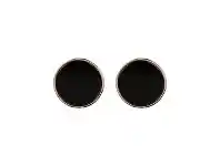 Bevilles Jewellery Bronzallure Carefree Ear Studs - 18mm / Black Onyx offer
