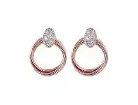 Bevilles Jewellery Bronzallure Multicircle Dangle Earrings With Cubic Zirconia - One Size / Cubic Zirconia offer