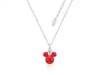 Bevilles Jewellery Disney Mickey Christmas Silver Bauble Necklace 45cm offer