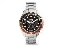 Bevilles Jewellery Fossil Chronograph Black and Rose Gold Watch FS5768 offer