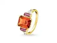 Bevilles Jewellery Thomas Sabo Ring Colourful Stones, Gold - 56 offer