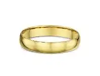 Bevilles Jewellery Dora 4mm Dome Wedding Band in 9ct Yellow Gold Size Q offer