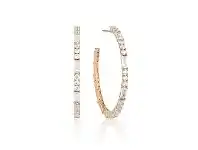 Bevilles Jewellery Georgini Irina Rose Gold Large Hoop Earrings offer