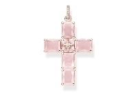 Bevilles Jewellery Thomas Sabo Pendant Cross Large Pink Stones With Star offer