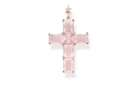 Bevilles Jewellery Thomas Sabo Pendant Cross Pink Stones With Star offer