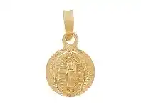Bevilles Jewellery 9ct Yellow Gold Religious Scallop Medal offer