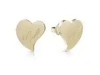 Bevilles Jewellery Guess Love Gold Plated Guess Love Heart Stud Earrings offer