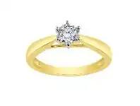 Bevilles Jewellery 0.20ct Brilliant Solitaire Diamond Ring in 9ct Yellow Gold - L offer