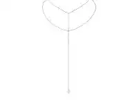 Bevilles Jewellery Ania Haie Pearl Y Necklace Silver - Silver offer