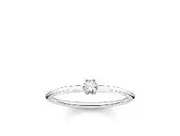 Bevilles Jewellery Thomas Sabo Ring White Stone - 52 offer
