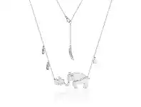 Bevilles Jewellery Disney Dumbo & Mrs Jumbo Necklace offer