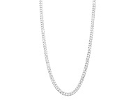 Bevilles Jewellery Sterling Silver Flat Curb Chain Necklace 70cm offer