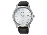 Bevilles Jewellery Seiko White and Black Men's Watch SUR297P1 offer