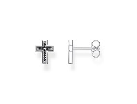 Bevilles Jewellery Thomas Sabo Ear Studs Cross Black offer