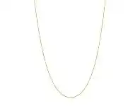 Bevilles Jewellery 9ct Yellow Gold Silver Infused Fine Wheat Chain Necklace offer