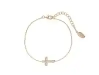 Bevilles Jewellery Georgini Spiritus Cross Bracelet in Rose Gold Plated Sterling Silver offer