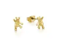 Bevilles Jewellery Disney Winnie the Pooh Gold Stud Earrings offer
