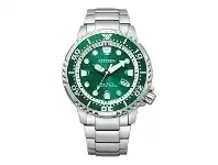 Bevilles Jewellery Citizen Promaster Diver Green dial Aqualand BN0158-85X offer
