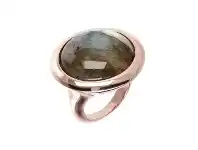 Bevilles Jewellery Bronzallure Labradorite Bezel Set Ring - IT 12 / FR 52 / Labradorite offer