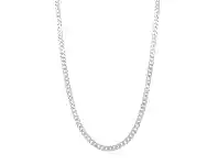 Bevilles Jewellery Sterling Silver Curb Chain Necklace 70cm offer