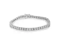 Bevilles Jewellery Meera Tennis Bracelet with 3.00ct of Laboratory Grown Diamonds in 9ct White Gold offer