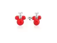 Bevilles Jewellery Disney Mickey Christmas Bauble Silver Stud Earrings offer