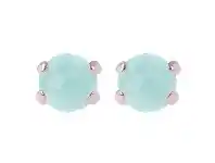 Bevilles Jewellery Bronzallure Gemstone Stud Earrings - ONE SIZE / Rose Quartz offer