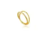 Ania Haie Modern Double Wrap Ring - Gold - IT 14 / FR 54