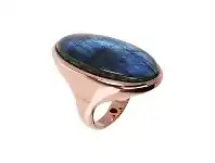 Bevilles Jewellery Bronzallure Oval Cut Ring Incanto - IT 16 / FR 56 / Labradorite offer