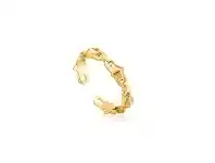 Bevilles Jewellery Ania Haie Gold Spike Adjustable Ring - Gold offer