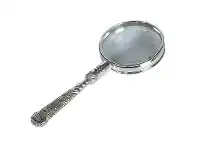 LivingStyles Rococo Metal Magnifier, Silver offer