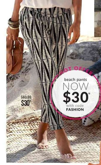EziBuy Urban Beach Pants Style 21UA 230523 offer