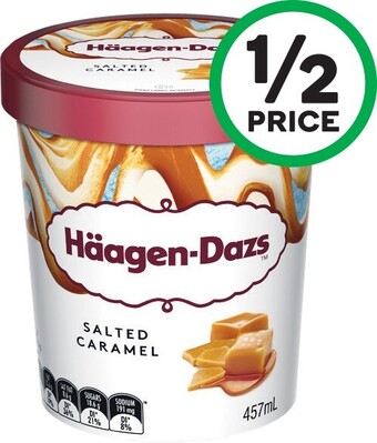 Woolworths Haagen-Dazs Ice Cream Tubs 457ml u2013 From the Freezer offer