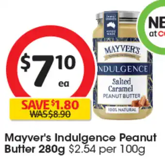 Mayver's Indulgence Peanut Butter 280g