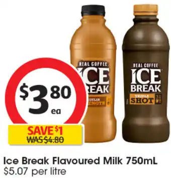 Coles Ice Break Flavoured Milk 750mL offer