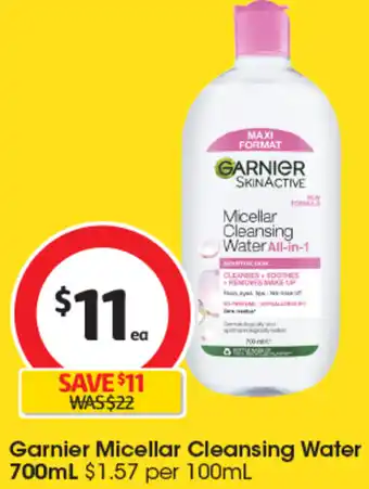 Coles Garnier Micellar Cleansing Water 700mL offer