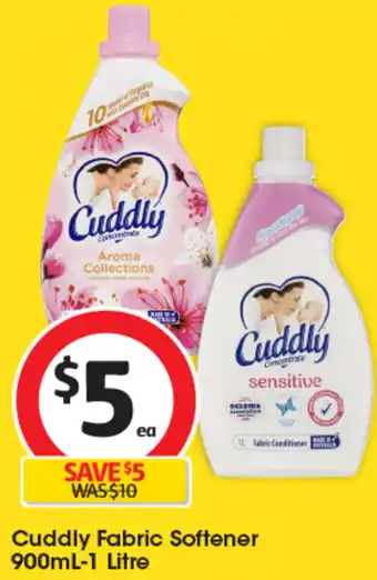 Coles Cuddly Fabric Softener 900mL-1 Litre offer