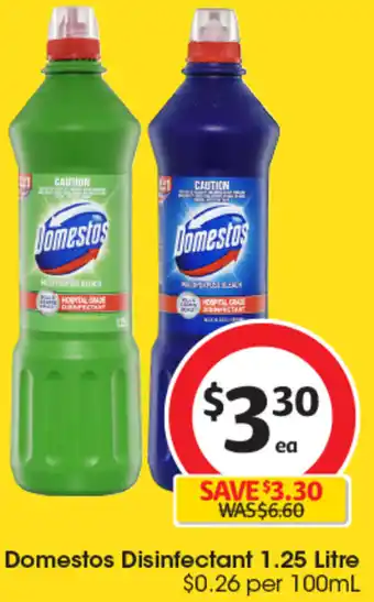 Domestos Disinfectant 1.25 Litre