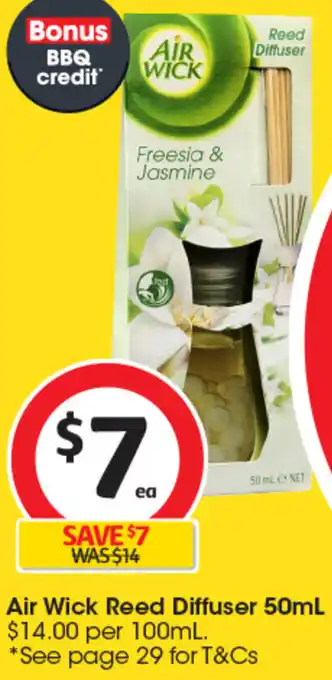 Coles Air Wick Reed Diffuser 50mL offer