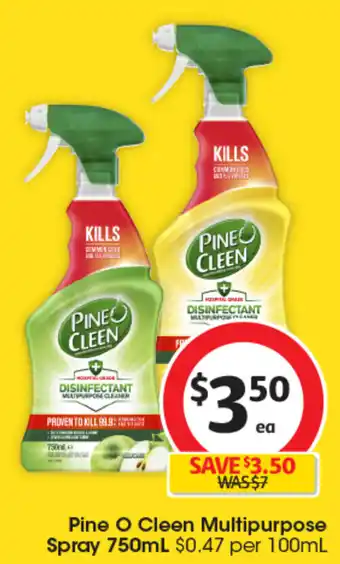 Coles Pine O Cleen Multipurpose Spray 750mL offer
