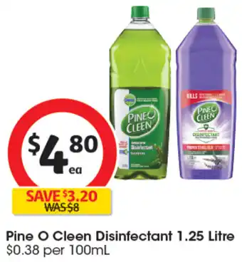 Coles Pine O Cleen Disinfectant 1.25 Litre offer