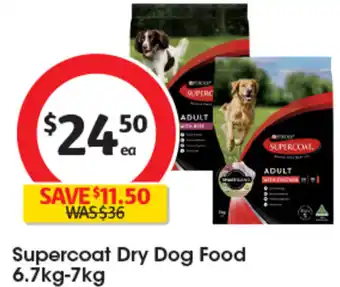 Coles Supercoat Dry Dog Food 6.7kg-7kg offer