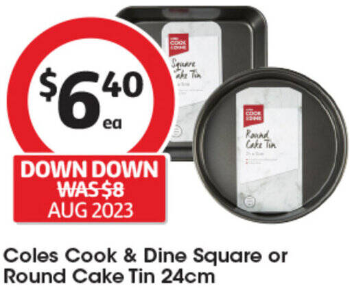 Coles shop cake tin