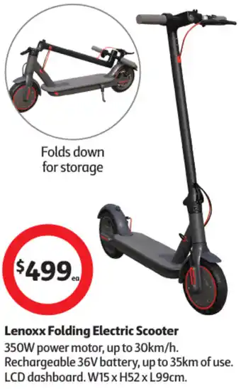 Lenoxx Folding Electric Scooter