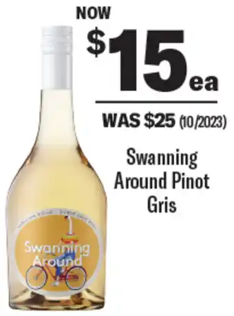 Coles Swanning Around Pinot Gris offer